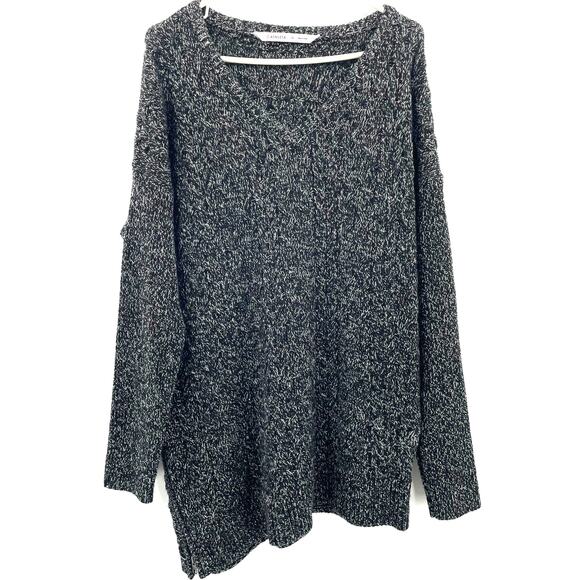 Athleta Women's Wool Cashmere Blend Chunky Knit Sweater, Sz. XL Asymmetric Hem - Picture 1 of 12